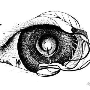Napkorona - Eye art print